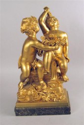 Continental gilt metal bacchic