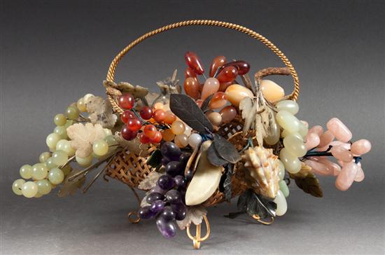 Continental gilt-metal basket