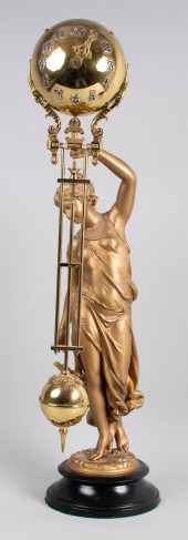 CONTINENTAL GILT METAL FIGURAL