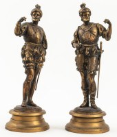 CONTINENTAL GILT METAL FIGURES