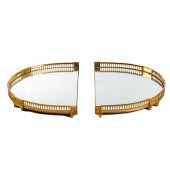 CONTINENTAL GILT METAL/MIRRORE