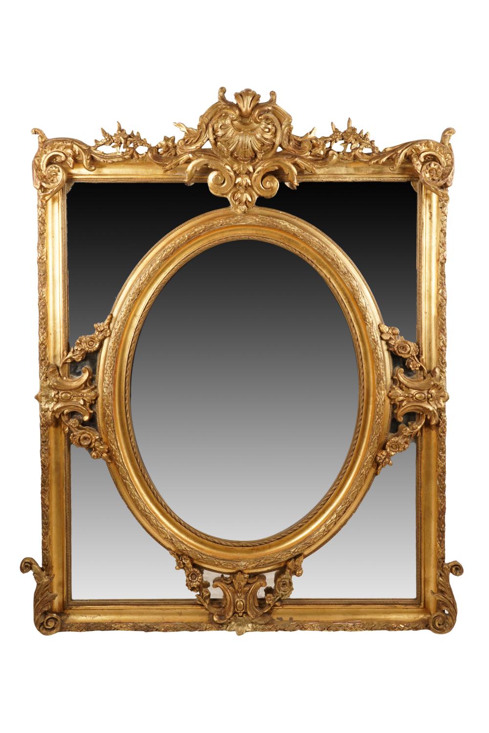 CONTINENTAL GILT MIRRORwith pierced