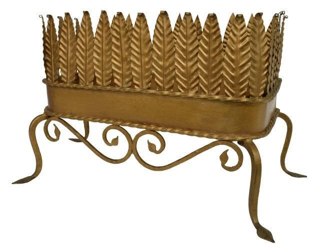CONTINENTAL GILT PAINTED IRON
