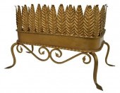 CONTINENTAL GILT PAINTED IRON