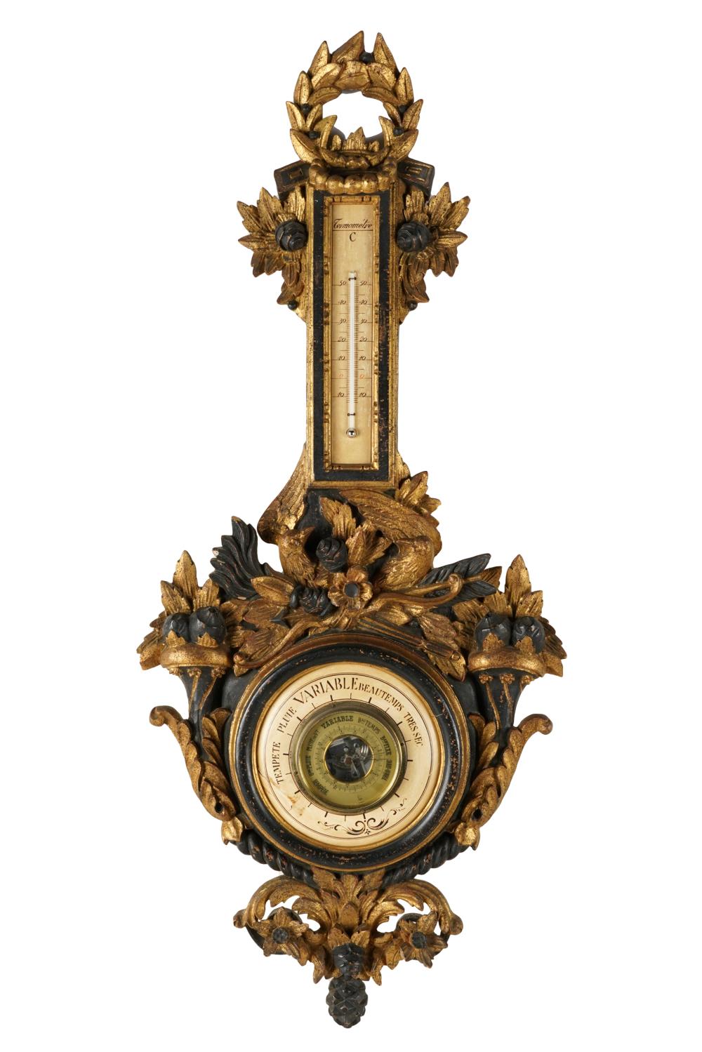 CONTINENTAL GILT & PAINTED WOOD