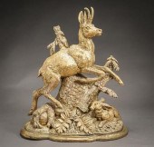 CONTINENTAL GILTWOOD FIGURE OF