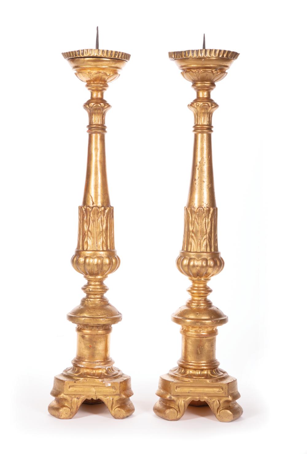 CONTINENTAL GILTWOOD PRICKETS