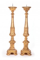 CONTINENTAL GILTWOOD PRICKETS