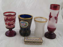 Continental glass. A cobalt blue