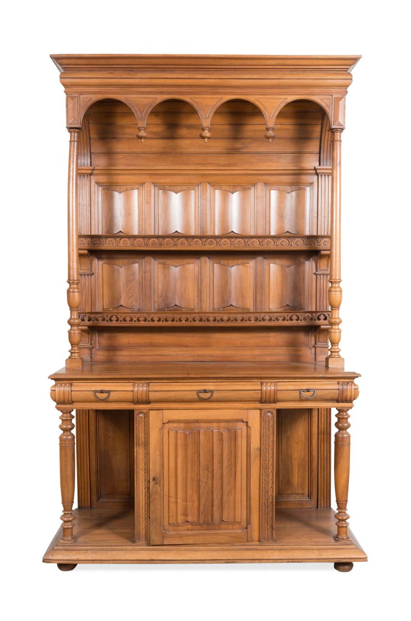 CONTINENTAL GOTHIC REVIVAL WALNUT