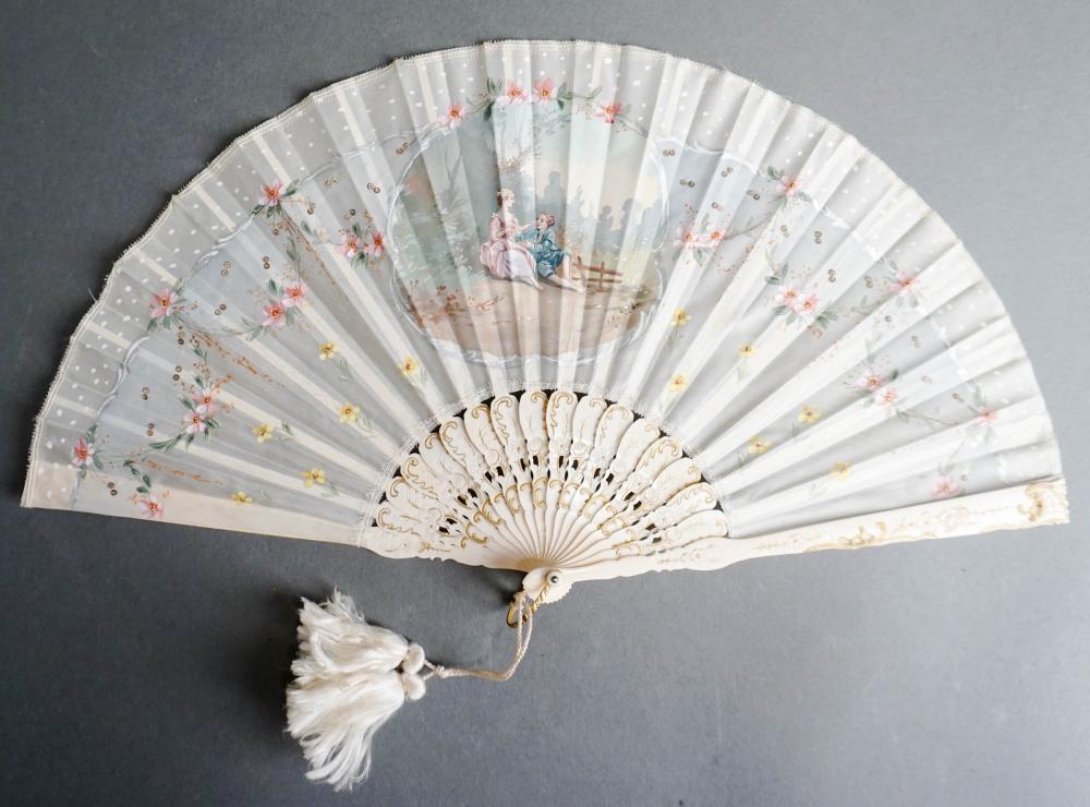 CONTINENTAL HAND PAINTED SILK