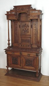 CONTINENTAL HEAVILY CARVED WAL