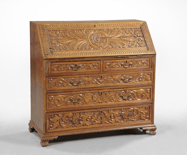 Continental Highly Carved Oak