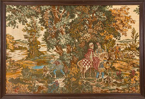 Continental hunting scene