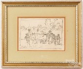 CONTINENTAL INK STUDY, 18TH C.