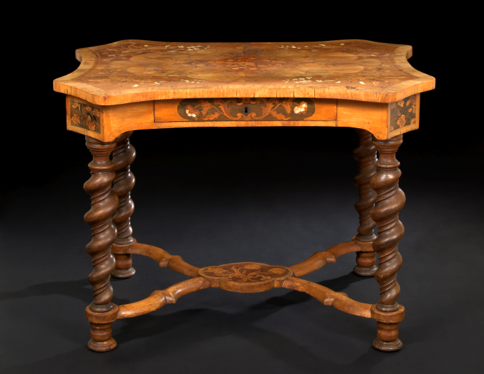 Continental Inlaid Fruitwood Center