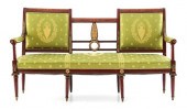 Continental inlaid mahogany br