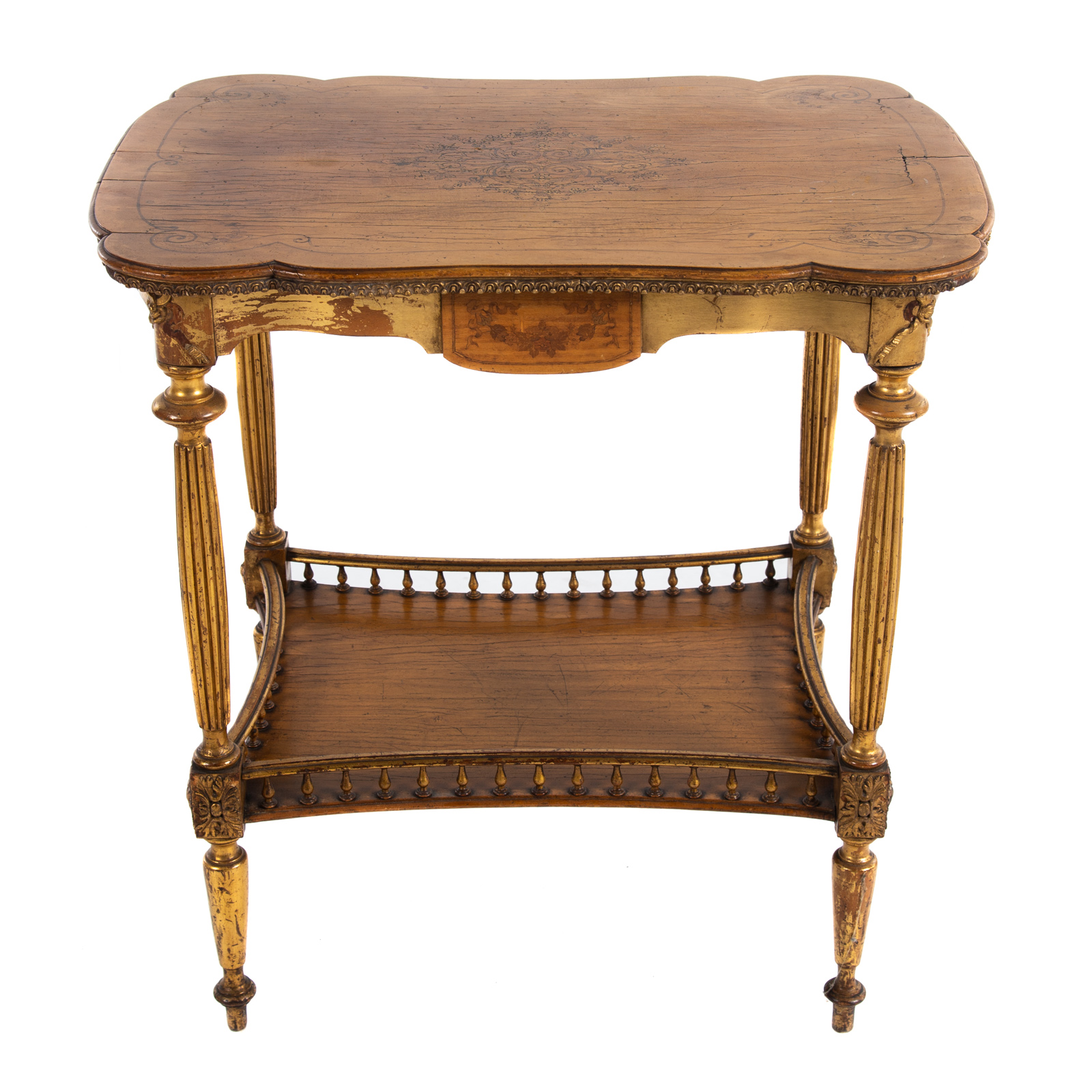 CONTINENTAL INLAID TEA TABLE