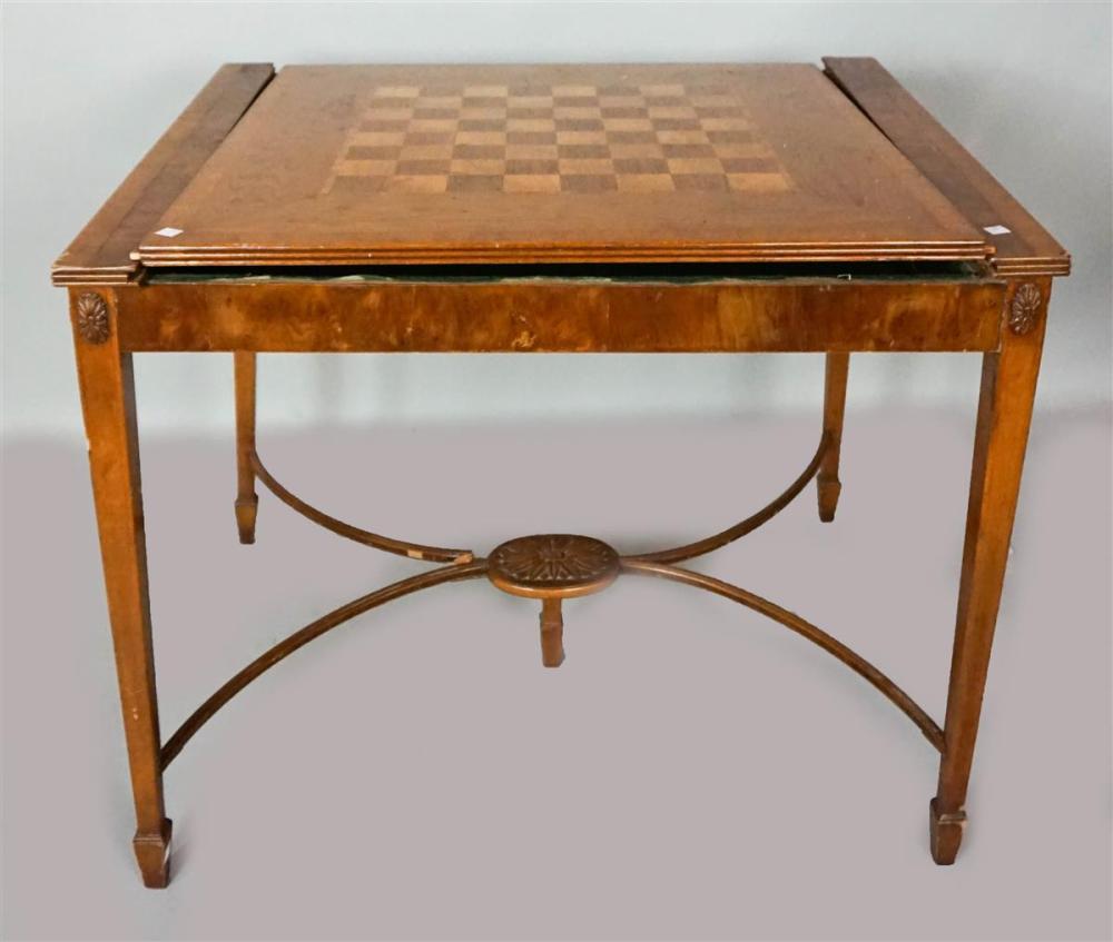CONTINENTAL INLAID TRIC TRAC TABLE,