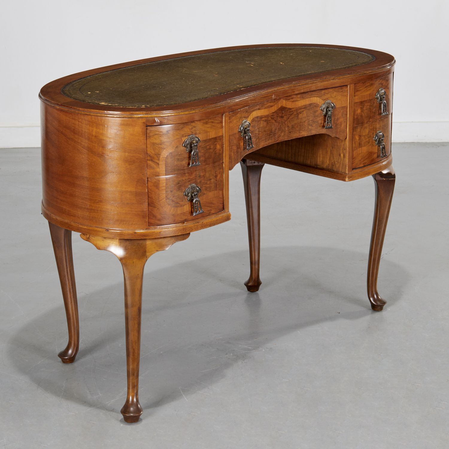 CONTINENTAL INLAID WALNUT KIDNEY
