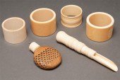 Continental ivory apple corer,