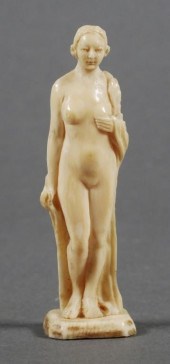 CONTINENTAL IVORY NUDE CARVED