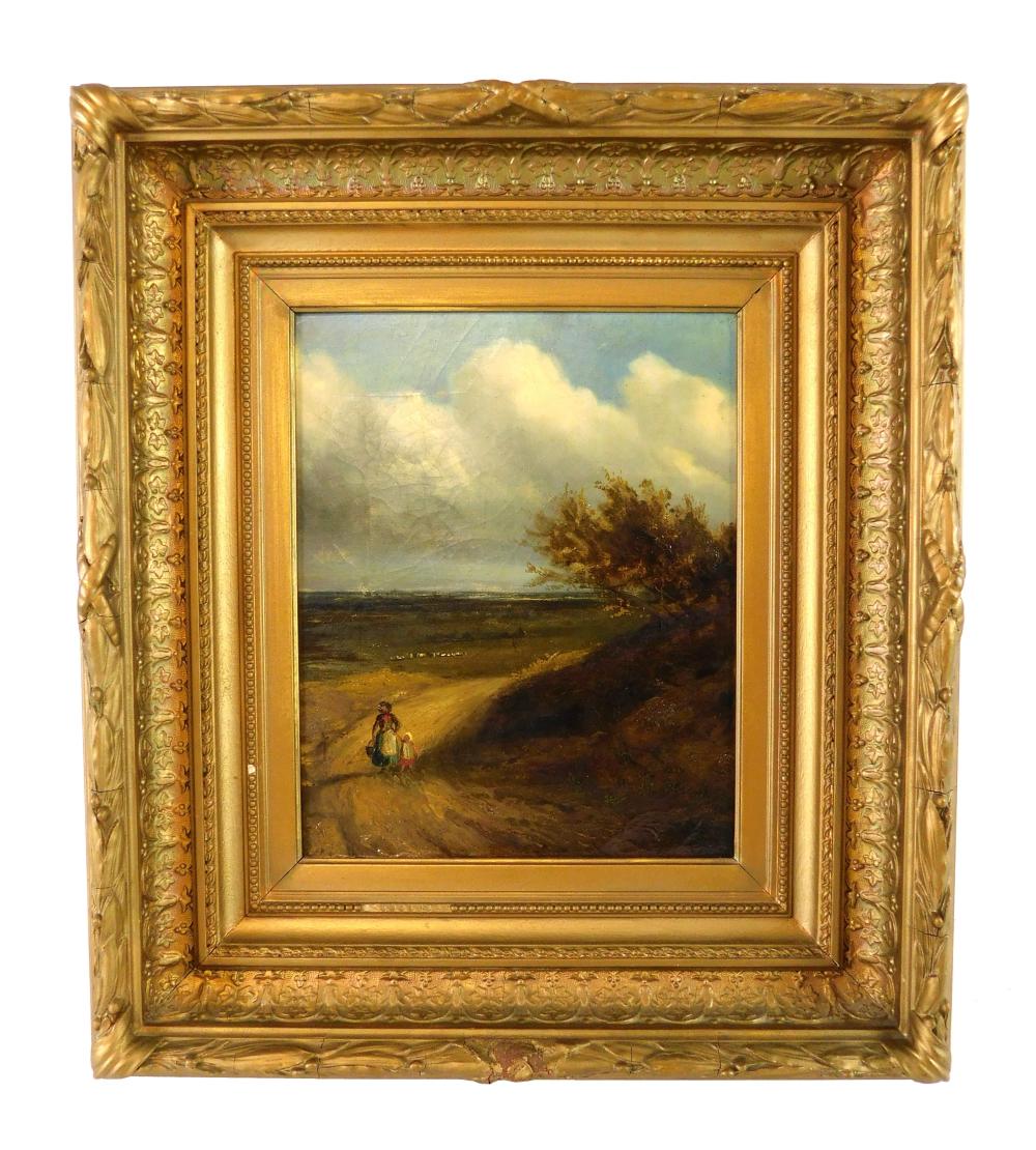 CONTINENTAL LANDSCAPE, OIL ON
