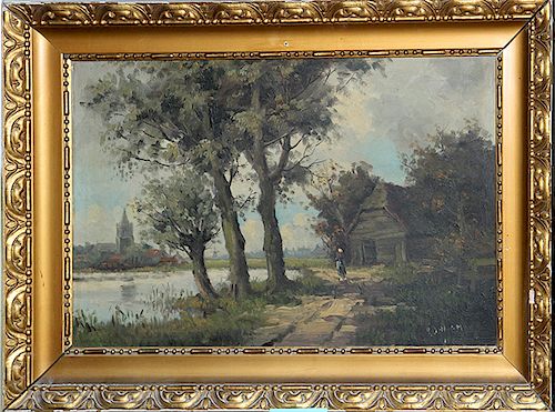CONTINENTAL LANDSCAPE PAINTINGA