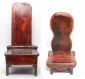 CONTINENTAL LOW PINE WOOD STOO