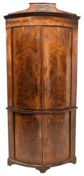 CONTINENTAL MAHOGANY BOWFRONT