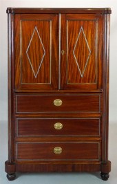 CONTINENTAL MAHOGANY CABINET W