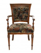CONTINENTAL MAHOGANY CARVED OP