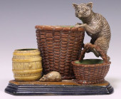 CONTINENTAL MAJOLICA CAT &AMP;