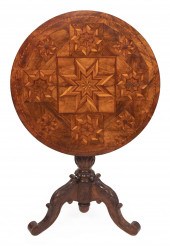CONTINENTAL MARQUETRY TILT-TOP