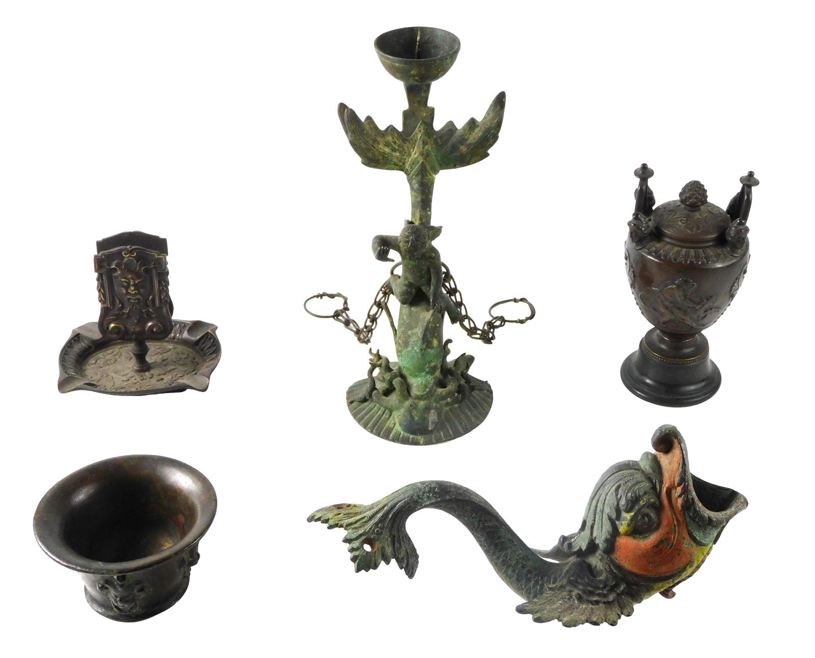 CONTINENTAL METAL, FIVE PIECES,