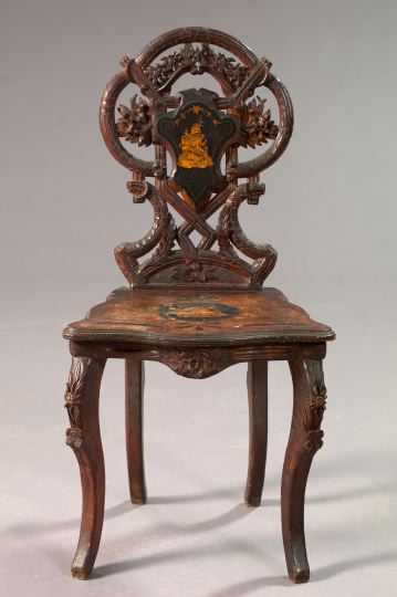Continental Mixed Woods Sidechair,