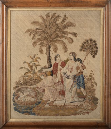 Continental Needlepoint Panel of