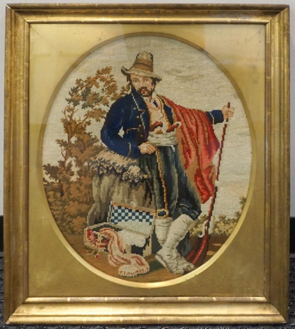 CONTINENTAL NEEDLEPOINT TAPESTRY OF