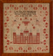 Continental needlework sampler