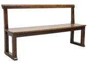 CONTINENTAL OAK CHURCH PEW BEN