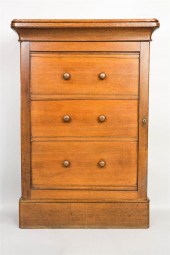 CONTINENTAL OAK FILE CABINET W