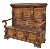 CONTINENTAL OAK HALL BENCH CAR