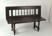CONTINENTAL OAK HALL BENCH WIT