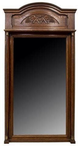 CONTINENTAL OAK WALL MIRROR