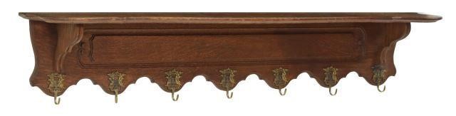 CONTINENTAL OAK WALL-MOUNTED HAT