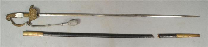 Continental officers sword, eagle