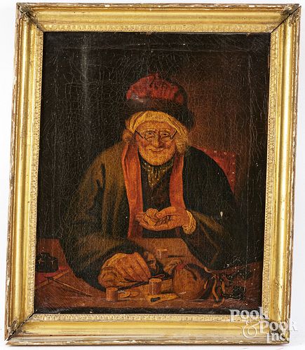 CONTINENTAL OIL ON CANVAS, 19TH