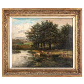 CONTINENTAL OIL ON CANVAS, LAN
