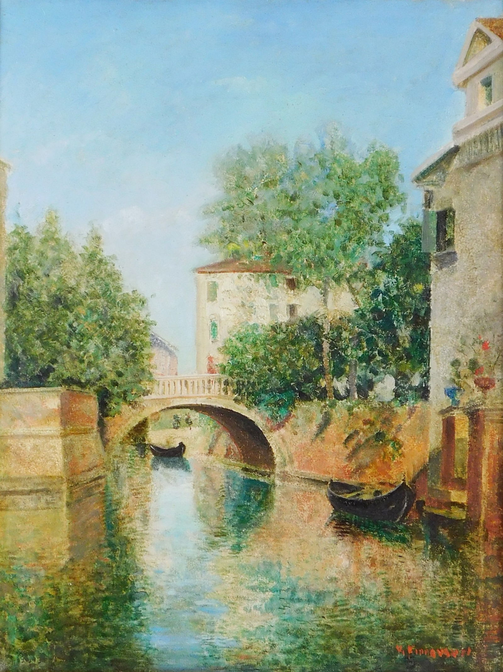 CONTINENTAL OIL ON CANVAS, LATE