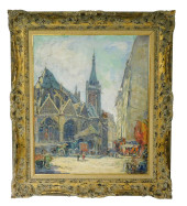 CONTINENTAL OIL ON CANVAS OF B